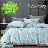 《KOSNEY 遇到愛》頂級加大60支100%天絲TENCEL兩用被床包組