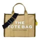 MARC JACOBS THE COLORBLOCK MINI TOTE 拼色印花帆布兩用托特包-迷你/棕黃