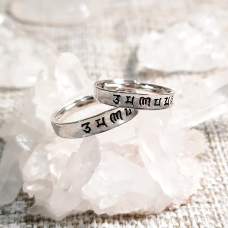 【風水好好玩】
六字真言純銀對戒