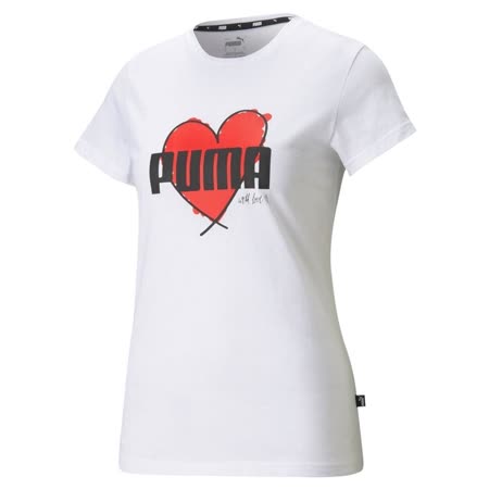 【PUMA】女 基本系列Heart短袖T恤 -58789702