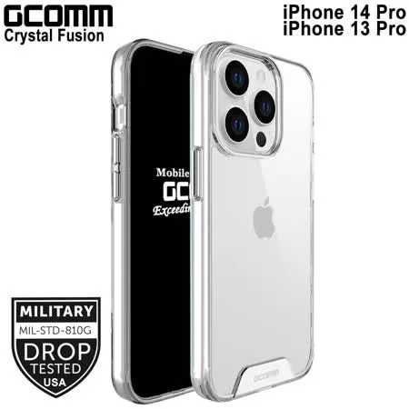 GCOMM iPhone 14 Pro 透明軍規防摔殼 Crystal Fusion