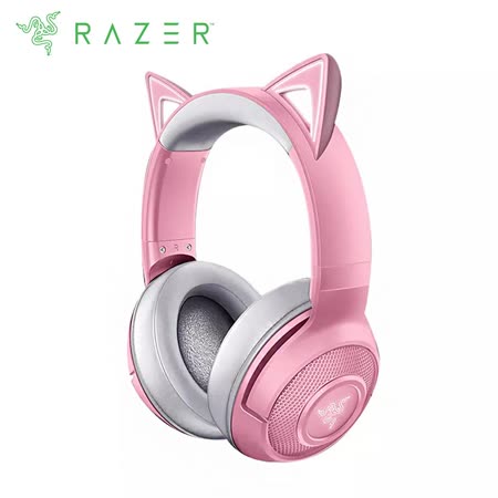 【RAZER 雷蛇】KRAKEN KITTY BT北海巨妖 藍牙 粉色 發光 電競耳機
