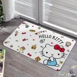 義大利Fancy Belle Sanrio《經典HELLO KITTY》抗菌可水洗軟式珪藻土強效吸水地墊 60*39CM