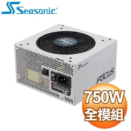 SeaSonic 海韻 Focus GX-750 750W 金牌 全模組 電源供應器《白》(10年保)