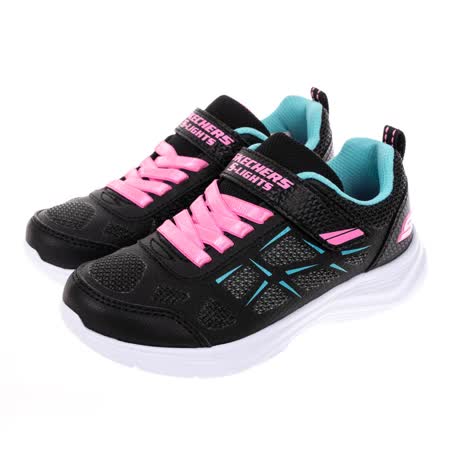 SKECHERS 女童燈鞋系列 GLIMMER KICKS - 302319LBLK