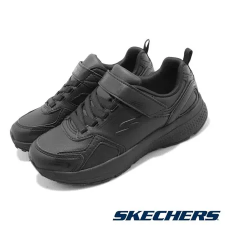 Skechers 童鞋 Go Run Consistent 黑 全黑 中童 小朋友 魔鬼氈 運動鞋 302604LBBK