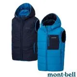 【MONT-BELL】兒童 THERMALAND HOODED 雙面連帽化纖保暖背心/1101655 BL 藍