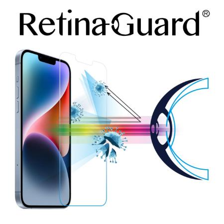 RetinaGuard 視網盾 iPhone 14 Plus 抗菌防藍光鋼化玻璃保護膜