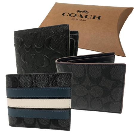 COACH
8卡短夾附證件夾禮盒