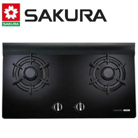 【SAKURA 櫻花】 二口高效玻璃檯面爐 G2826G/G-2826GB 送全省安裝