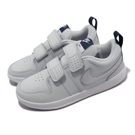 Nike 童鞋 Pico 5 PSV 中童 灰 銀 魔鬼氈 小朋友 運動鞋 4-7歲 AR4161-009
