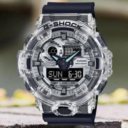 CASIO G-SHOCK 街頭迷彩雙顯腕錶GA-700SKC-1A 7934095 - friDay購物