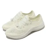 Crocs 休閒鞋 Literide 360 Pacer W 女鞋 米白色 鞋帶款 支撐 舒適 基本款 2067051CV