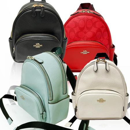 【COACH】經典LOGO雙層小款後背包(小款/均一價)