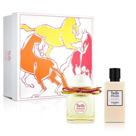 HERMES 愛馬仕 絲巾生薑 GINGER 女性淡香精禮盒(淡香精50ml+身體乳40ml)