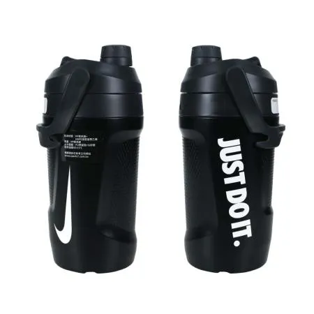 NIKE FUEL JUG大口徑霸水壺40OZ-健身 運動水壺 1180ML 黑白