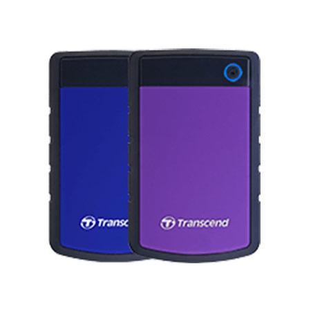 【Transcend 創見】StoreJet 25H3P 2TB 2.5吋軍規防震外接硬碟(紫色)*