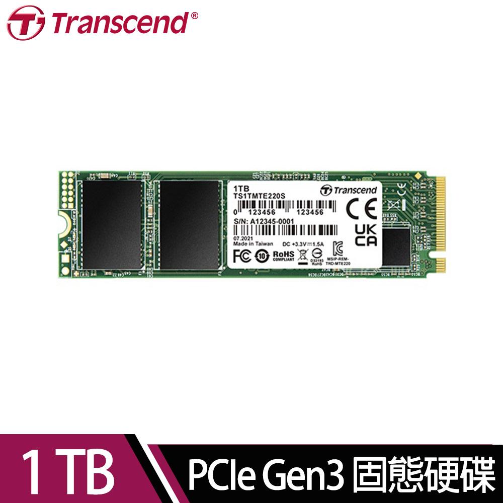 Transcend 創見 MTE220S
1TB M.2 PCIe SSD固態硬碟