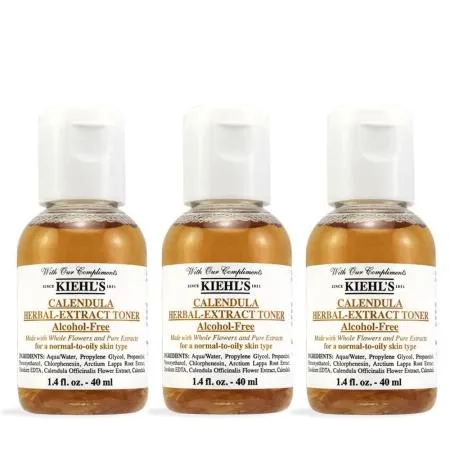 KIEHLS契爾氏 金盞花植物精華化妝水 40mlx3入 (平行輸入)