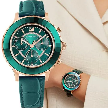 SWAROVSKI 施華洛世奇Octea Lux Chrono奢華耀眼計時手錶(5452498)39.5
