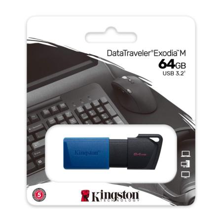 【Kingston 金士頓】DataTraveler Exodia M 64GB USB3.2隨身碟*