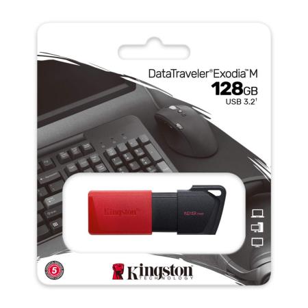 【Kingston 金士頓】DataTraveler Exodia M 128GB USB3.2隨身碟*