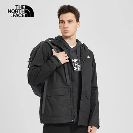 【The North Face】 男防水外套 黑-NF0A49