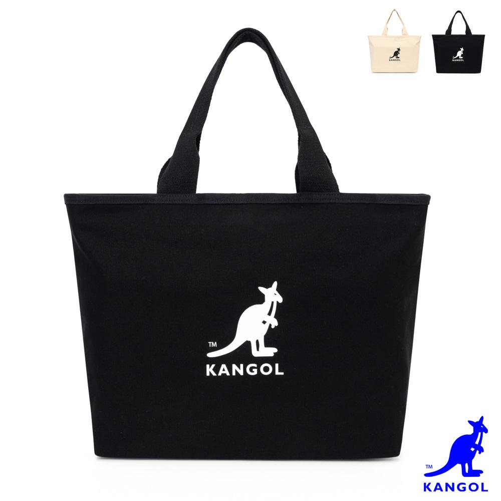 KANGOL - 英國袋鼠大容量手提肩背帆布包