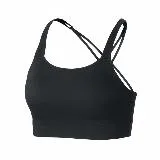 Nike 運動內衣 Swoosh Luxe Bra 黑 女款 中強度支撐 CJ0545-010