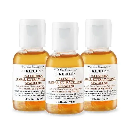 KIEHL’S 契爾氏 金盞花植物精華化妝水(40ml)X3-國際航空版