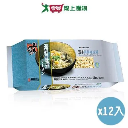 五木 海鮮味拉麵(321G)12入組