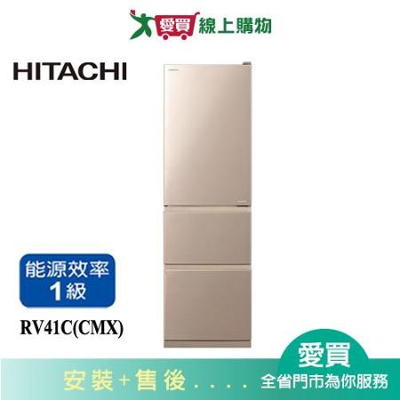 日立394L三門Solfege鋼板變頻冰箱RV41C(CMX)