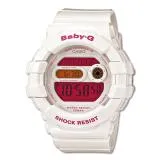 CASIO 卡西歐 BABY-G 運動風電子女錶 橡膠錶帶 白色 防水200米 ( BGD-140-7BDR )