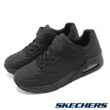 Skechers 童鞋 Uno 黑 全黑 氣墊 純色 運動鞋 緩震 小朋友 中大童 403673LBBK