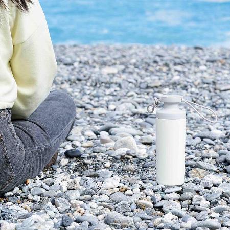 【JIA 品家】虹彩鋼隨身瓶400ml(米白)