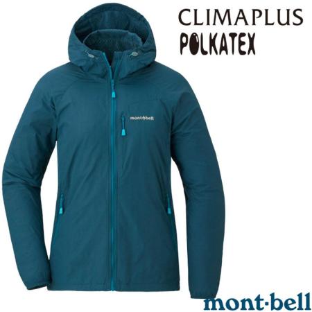 【MONT-BELL 】女 LT SHELL PARKA 輕量防撥水連帽風衣 1106646 BGN 藍綠