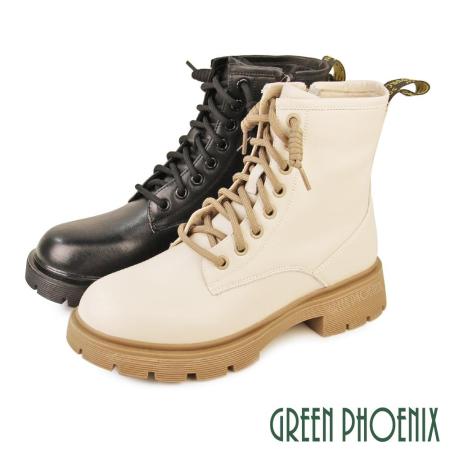 【GREEN PHOENIX】綁帶側拉鍊
厚底短靴/馬丁靴/工程靴
