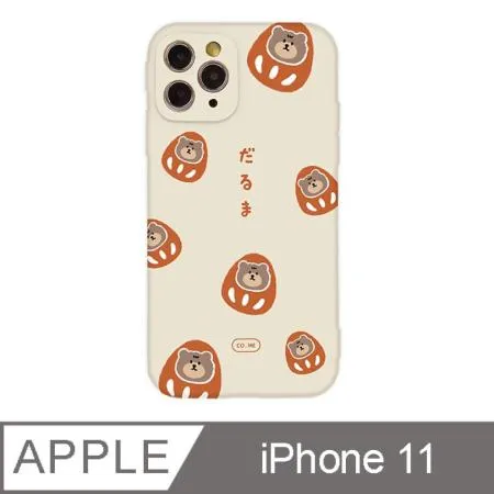 iPhone 11 6.1吋 CO.ME Planet 日系碎花系列全包抗污iPhone手機殼 大菲不倒翁