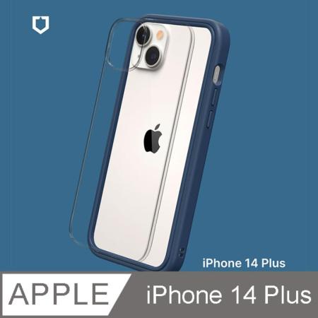 【RhinoShield 犀牛盾】iPhone 14 Plus Mod NX 邊框背蓋兩用手機殼-海軍藍