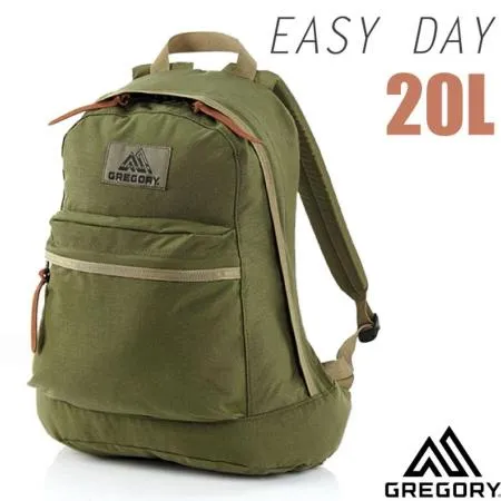 【美國 GREGORY】EASY DAY 日系雙肩休閒後背包20L/65155-1633 綠橄欖