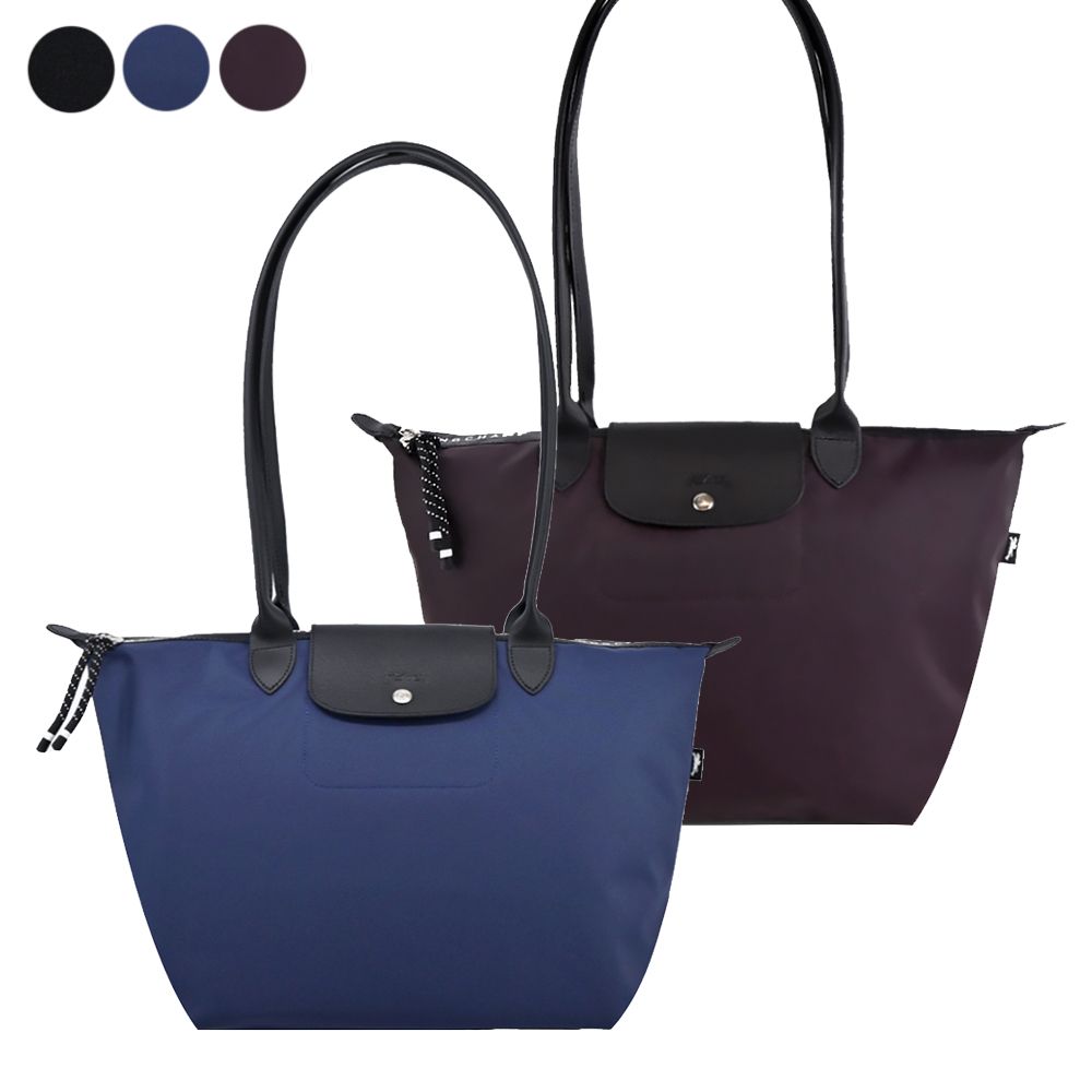 LONGCHAMP LE PLIAGE ENERGY系列再生尼龍長把肩背/斜背包(多色選)