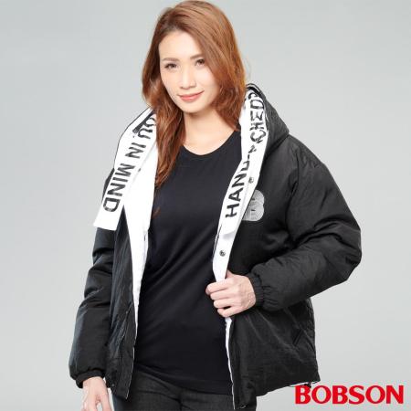 BOBSON
女款連帽絲棉外套