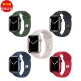 福利品_Apple Watch 7 LTE 45mm 綠鋁/綠運動錶帶_七成新B
