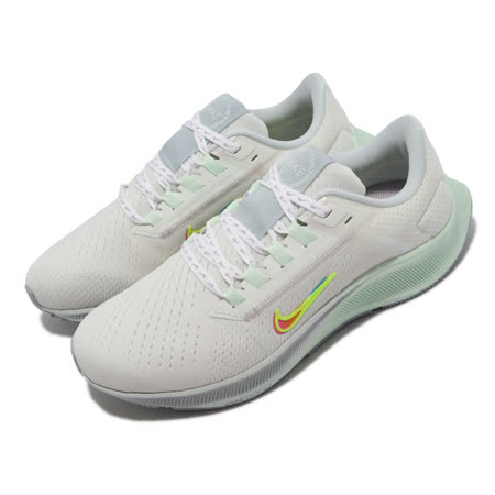 Nike 慢跑鞋 Air Zoom Pegasus 38 米白 女鞋 小勾勾 小飛馬 DH6507-111