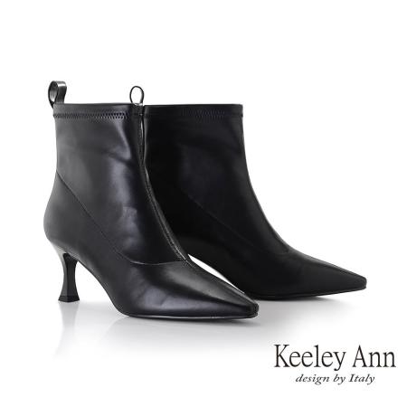 Keeley Ann 
顯瘦尖頭彈力靴