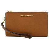 MICHAEL KORS JET SET防刮多功能手掛式中長夾-棕