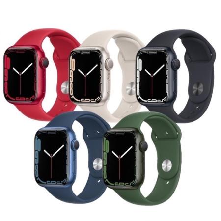 Apple Watch S7 GPS 41mm/鋁金屬錶殼/運動型錶帶