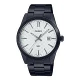 CASIO 男錶 簡約指針錶 不鏽鋼錶帶 白面 日期顯示 生活防水 MTP-VD03 ( MTP-VD03B-7 )