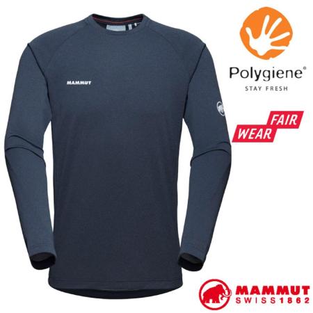 【MAMMUT 長毛象】 
彈性快乾透氣圓領長袖上衣