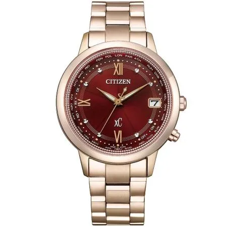 CITIZEN 星辰 xC Hebe田馥甄廣告款 光動能鈦金屬電波女錶-36mm(CB1136-50W)